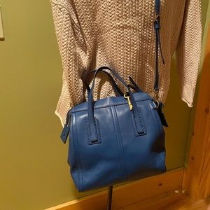 Fossil Emma Satchel Marine